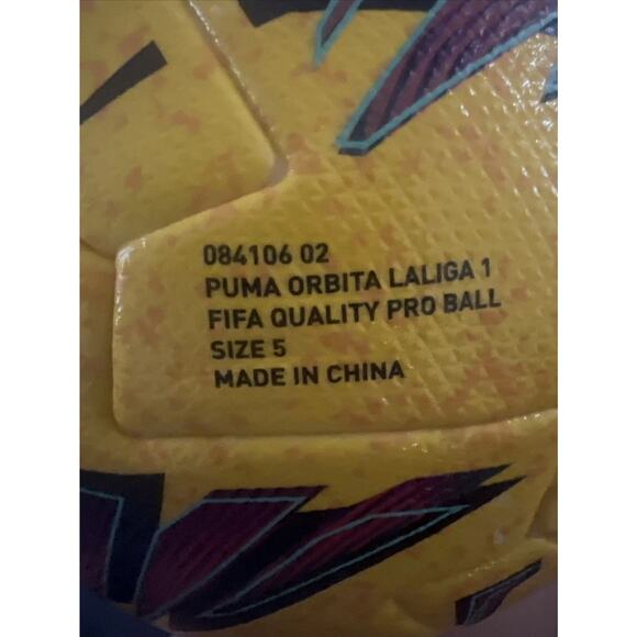 Unisex Puma ORBITA LALIGA 1 FIFA QUALITY PRO SOCCER BALL 084106-02 - Picture 5 of 5